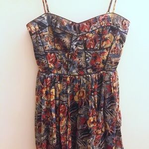 MM couture bustier floral dress